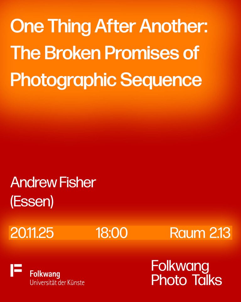 Poster Talk by Andrew Fisher as part of the Folkwang Photo Talks