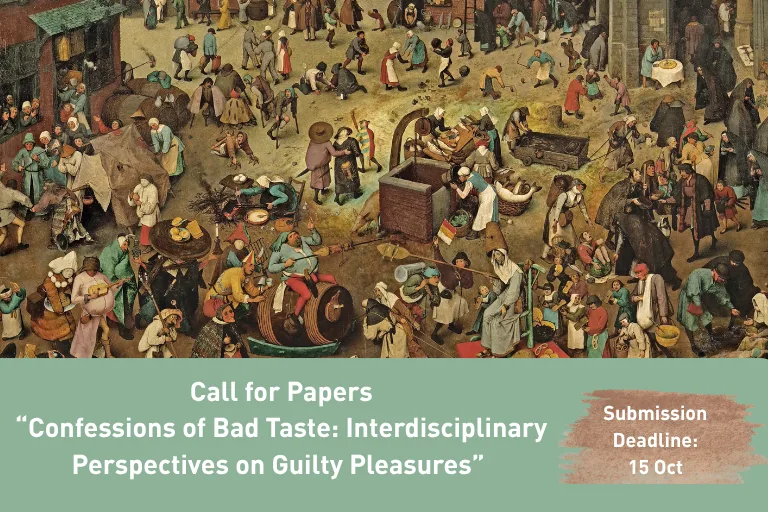 CFP: Workshop „Confessions of Bad Taste: Interdisciplinary Perspectives on Guilty Pleasures“